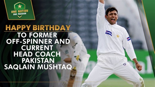 91K views · 5.3K reactions |  208 wickets in 48 Tests ☄️ 288 wickets in 169 ODIs at 21.78  Two ODI hat-tricks  Pioneer of the 혥혰혰혴혳혢 Happy birthday to former off-spinner and current  head coach Saqlain Mushtaq   Revisit his first international five-wicket haul, against  in 1996 | Pakistan Cricket Team | Facebook