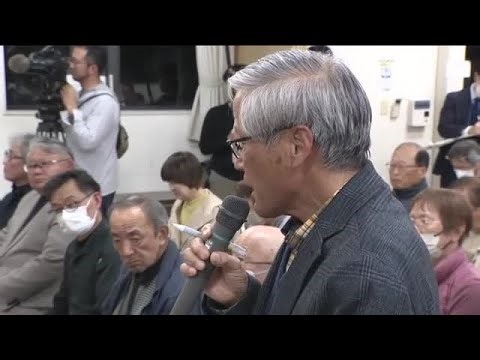 県立高校再編問題　再編対象の「安西高校」で地元説明会　再考を求める声相次ぐ　広島