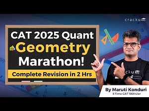 CAT 2025 Quant Geometry Complete Revision 🔴 By CAT 100%iler | Important CAT Geometry Questions