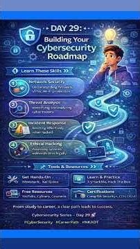 🚀 Day 29 – #Building Your #Cybersecurity #Roadmap #30daychallenge #nkadt