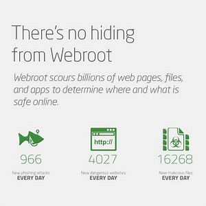 Webroot's cloud-based solutions protect against 100,000+ malicious...