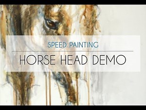 Horse Head Acrylic Painting | Speed Painting