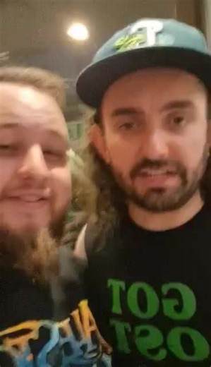 Met Chris from Alestorm and had him make a video for my son who's also a huge @alestorm_official fan! (video is from back in January 😅)