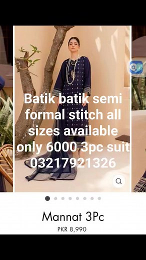 Batik batik semi formal stitch all sizes available only 6000 3pc suit 03217921326 | My Factory Outlet