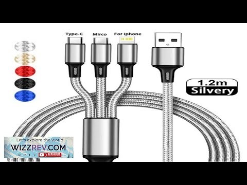 3 In 1 USB Charger Fast Charging Cable Type C Micro LIGHTNING