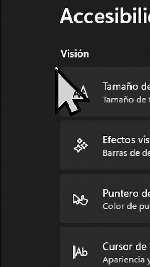 Ingresar a la #accesibilidad en #windows para #bajavision #discapacidadvisual #inclusión #trucos