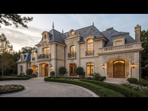 Luxury European Mansion Tour | Royal French Chateau Style Palace | Dream Home 4K