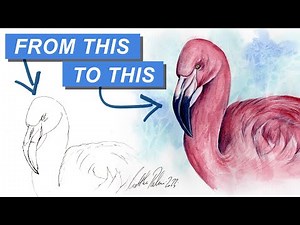 Paint A Flamingo In Watercolours