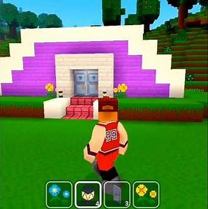 Half Circle 🌙 House Structure Easy to make Block Craft 3D #blockcraft