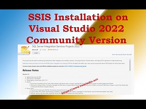 SSIS Installation on Visual Studio 2022 Community Version