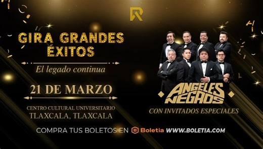 TLAXCALA | El legado de Los Angeles Negros {Sitio Oficial} y sus invitados especiales con sus éxitos más románticos te esperan. Un clásico que no puedes perderte. ❤️ 📆 21 de marzo | ⏰ 8:00pm | 📍 Centro Cultural Universitario Precios base ( cargos por servicio) Diamante $1,200 Oro $800 Plata $500 Compra tus boletos 🎟️ a través de la página oficial de Boletia en www.boletia.com Link de venta directa 🔗 https://tlaxcala-gira-grandes-exitos-el-legado-continua.boletia.com | Conciertos y Festivales