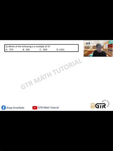 Civil Service Exam Review Divisibility Rules #arjayensenado #gtrmathtutorial #civilserviceexam