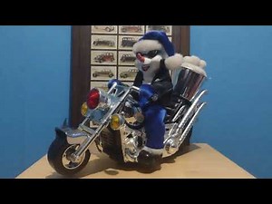 Dan Dee "snow machine" singing snowman on motorbike