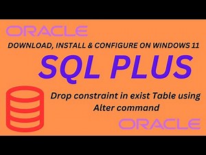 Oracle//SQL //ALTER COMMAND// Drop Existing Constraint in Existing Table SQL Plus #RanksCodingWalah
