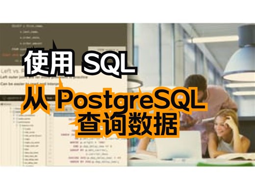 使用 SQL 从 PostgreSQL 查询数据-上（中文字幕）