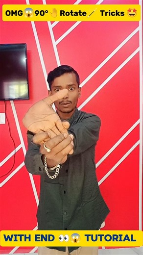 OMG😱 90° Hand 🤚 Rotate Magic Revealed Tutorial Tricks #magic #shorts #tutorial #tricks #art