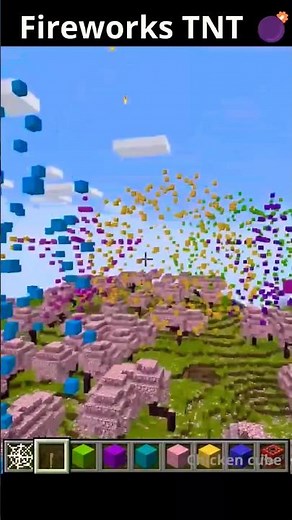 How to make a Fireworks TNT #minecraft