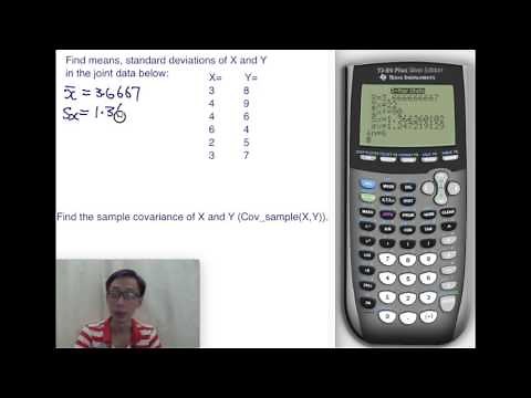 Two-Variable Descriptive Statistics With Explicit Data Using TI-84