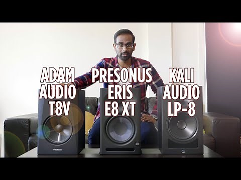 Which 8-Inch Monitors Should You Buy for $1k? (ADAM Audio T8V, PreSonus Eris E8 XT, Kali Audio LP-8)