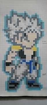 Gogeta ultra instinto/ pixel art