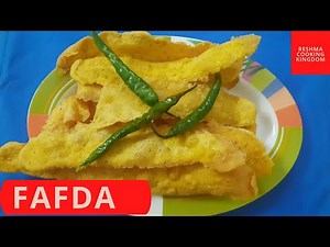 How to make fafda / gujarati snack Fafda/Gujarati Fafda / reshma's cooking kindom
