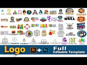 🔥Professional Editable Logo Templates In PSD