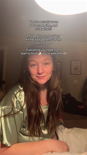 Beginner Embroidery Kit to Reduce Screen Time