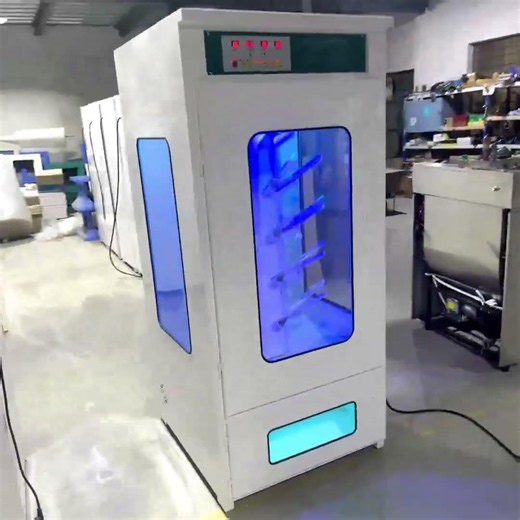 Hot and cold air circulating rotary shoe dryer machine