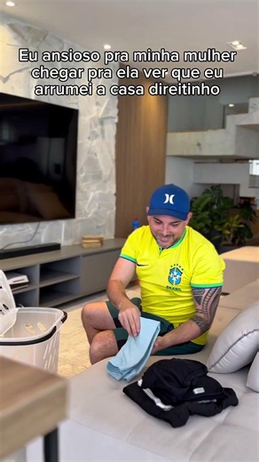 Se a Seleção jogar com a mesma garra que eu usei pra arrumar a cozinha hoje, o Hexa vem! #shorts