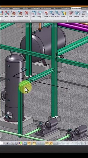 HiCAD Plant: Effiziente Rohrleitungsplanung und -erstellung leicht gemacht #hicad #anlagenbau #cad
