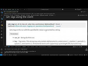 10. Runs, Updating run tags.