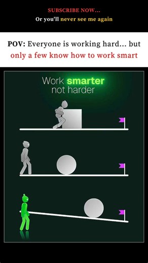 Hard Work vs Smart Work | Work Smarter Not Harder ✨ #selfimprovement #stayfocused #motivation