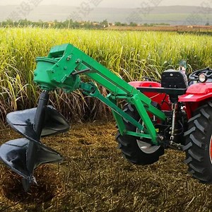 [Hot Item] 4wheel Large Mini Tractor Supporting Digging Machine Tree Planting Drilling Hole Digger