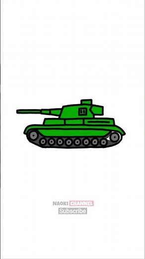 Cara menggambar tank - How to Draw a Tank
