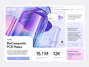 PCR plates - medicine - UI Animation