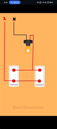 74K views · 555 reactions | Two Way Switch Wiring Diagram | Light Control from Two Switches | #shots #electrical | Roni Electrician | Facebook