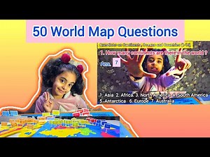 50 Questions On The World Map | Simple Geography Quiz For Kids (Ages 5+)