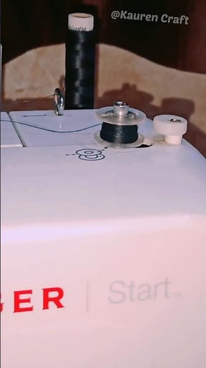 How to thread the bobbin using the "Singer machine" #sewingtips #bobbin #thread #shorts