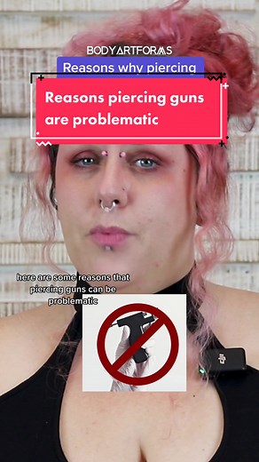 If you're thinking about getting a piercing, going to your local mall kiosk may seem quick and easy, but it can be risky. We'll go over a few reasons why piercing guns can be problematic. #bodyaryforms #bodyjewelry #altjewelry #piercing #piercinglovers #piercinggun #piercinggunsarebad #piercinggunssuck #piercingneedles #piercingneedle #selfpiercing #piercingstudio #piercingcheck #earpiercing Home pierced ears Diy pierced at home Piercing gun Are piercing guns bad