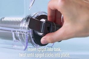 Brita Ultraslim 25 Cup Dark Blue Filtered Water Dispenser with 1 Stream Filter