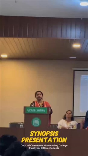 Grace Valley College of Arts and Science, Maravattam on Instagram: "The Department of Commerce conducted the Project Synopsis Presentation for Final Year BCom CA and BCom Finance students. Students presented their project proposals before the faculty panel, who offered guidance and suggestions. The session was beneficial in refining project topics and enhancing presentation skills."