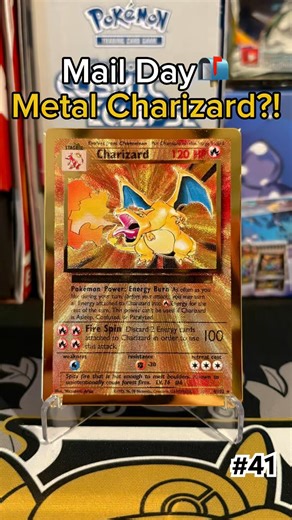 Are the metal cards underrated? #charizard #25thanniversary #metal #metalcard #pokemon #upc #mailday
