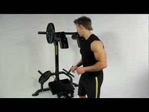 Bodybuilding - Powertec Leg Workout with Rob Riches on the Squat Calf Machine