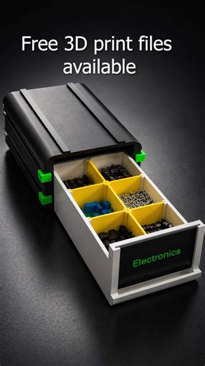 3d Printed Modular Storage System (Files avalaible ) #gaming #3dprinted #tools #toolbox