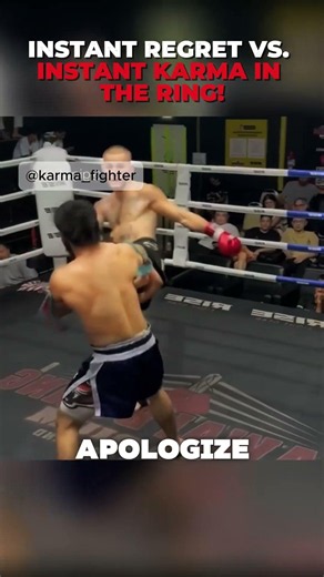 Instant Regret vs Instant Karma in the Ring‼️