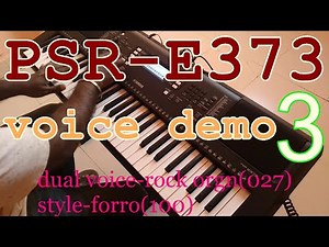 YAMAHA psr-e373 indian and western voice and style demo 3