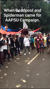 When Deadpool and Spider-Man Came to Itanagar #Itanagar #apsu #spiderman #deadpool #dancechallenge #campaign | Banta Natung