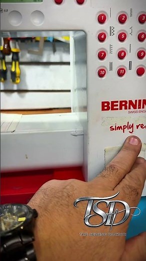 Bernina Simply Red 215 | Broken Reverse Button Repair | Restored to 100% by The Sewing Doctor (TSD)