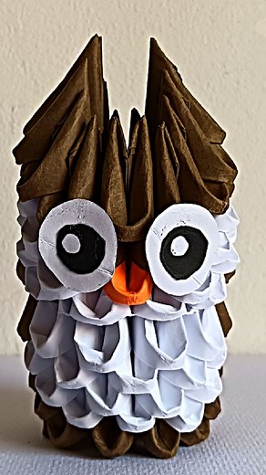 Tutorial de Búho en Origami 3D para Principiantes
