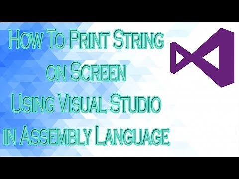 How to Print String on Screen in Assembly Language | Visual Studio | Bhinder World